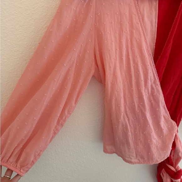 Farm Rio Colorblocked Wrap Blouse - Picture 7 of 9